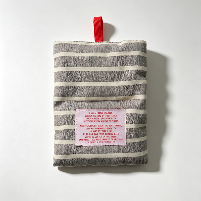 CouldNook Striped Drink Coaster - Warm Table Accent