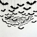 CloudNook Hanging Felt Bat Decor‑Halloween Party Ornament Set