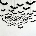 CloudNook Hanging Felt Bat Decor‑Halloween Party Ornament Set