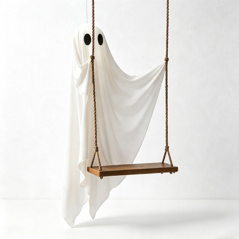 CloudNook Swing Ghost Hanging Prop‑Halloween Yard Decor