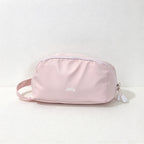 CouldNook Side Handle Makeup Bag - Twin Zippers And Rounded Shape