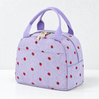 CouldNook Strawberry Lunch Bag - Curved Top and Front Pocket