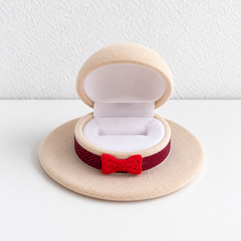 Hat Ring Box - Bow Band and Cowboy Shapes