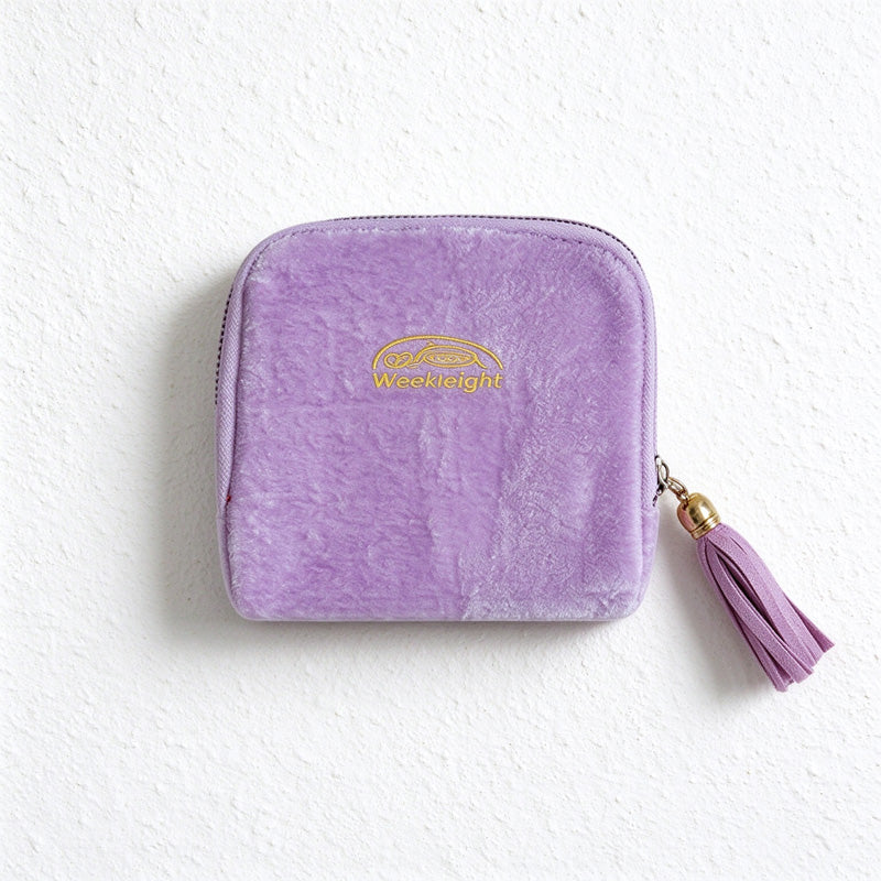 Velvet Jewelry Organizer with Six Inner Pockets