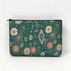 CouldNook Paisley Makeup Storage Bag - Floral Prints And Gusseted Base