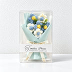 CouldNook Knitted Flower Bouquet - Wrapped Petals for Thoughtful Gifting
