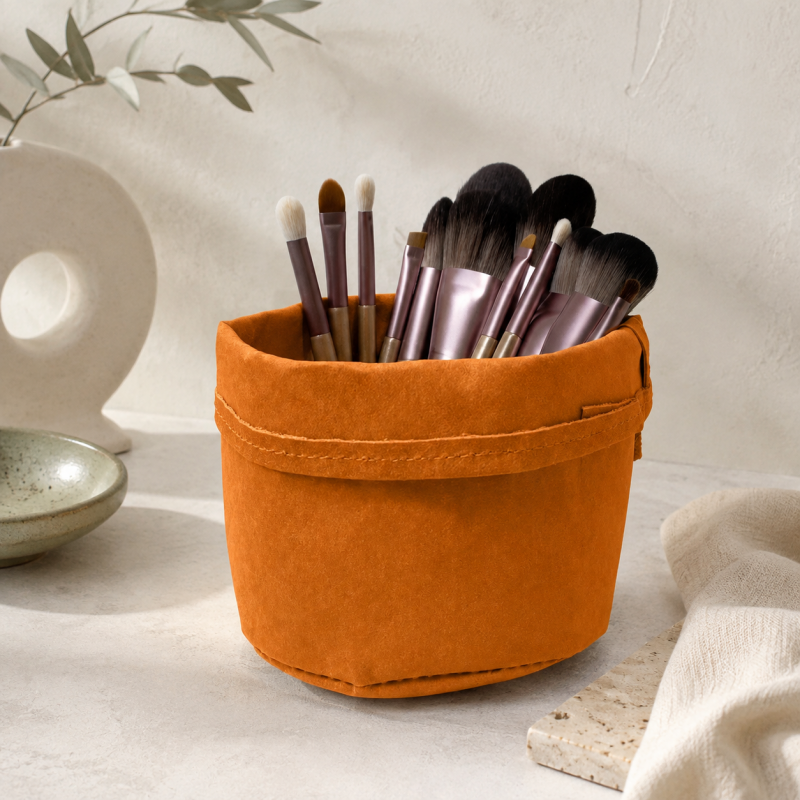 CouldNook Washable Kraft Paper Storage Bag - Open Top Organizer