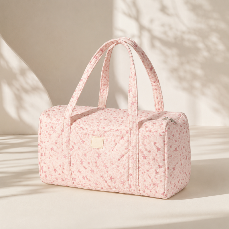 CouldNook Quilted Canvas Tote Bag - Long Handles and Printed Options