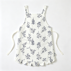 CouldNook Botanical Smock Apron - Relaxed Crossback Home Coverage