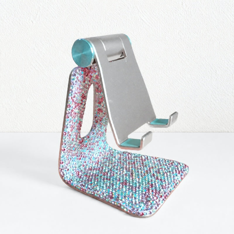 CouldNook Rhinestone Phone Stand - Folding Metal Holder