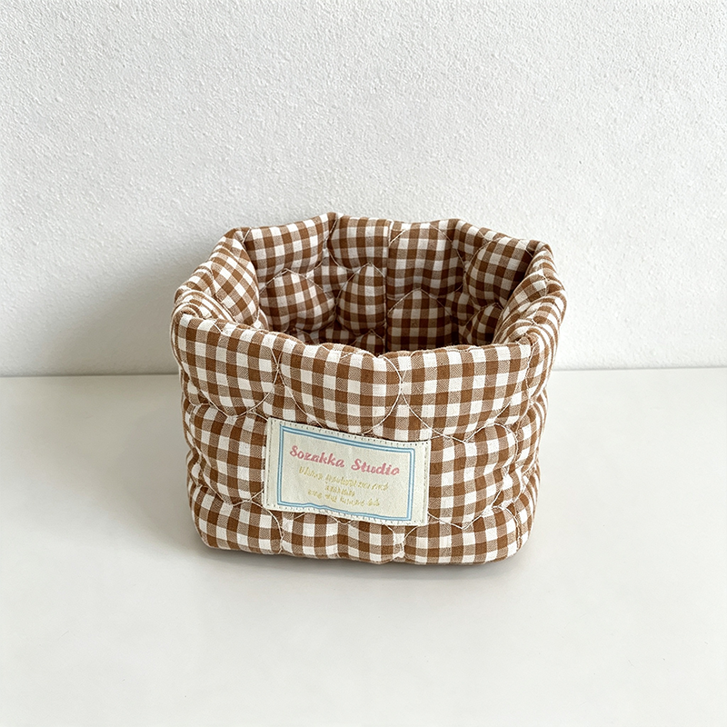 CouldNook Patterned Organizer Basket - Soft Open Shelf Storage