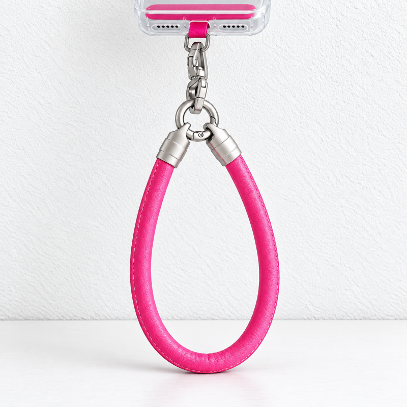 CouldNook Wrist Strap - Rounded PU Loop and Metal Clip Attachment