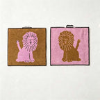 CouldNook Animal Jacquard Cotton Washcloth - Woven Characters And Contrasting Reverse