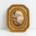 CouldNook Ornate Resin Photo Frame - Raised Borders And Glass Front