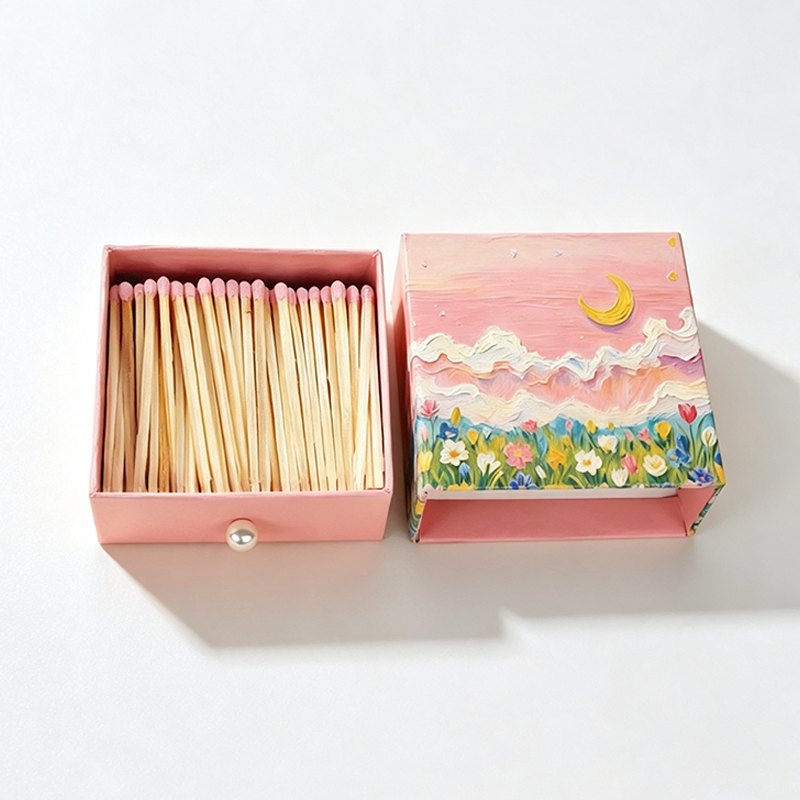 CouldNook Decorative Matchbox Wooden Matches Home Candle Accent