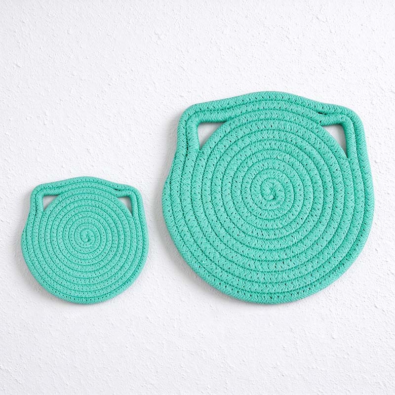 CouldNook Cat Ear Rope Table Mat - Round