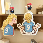 CouldNook Novelty Character Hanging Towel - Football Character Shape