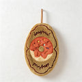 CouldNook Plush Hanging Towel - Visible Embroidered Detail Hanging Home Use