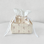 CouldNook Floral Drawstring Tissue Box - Petite Shelf Pouch