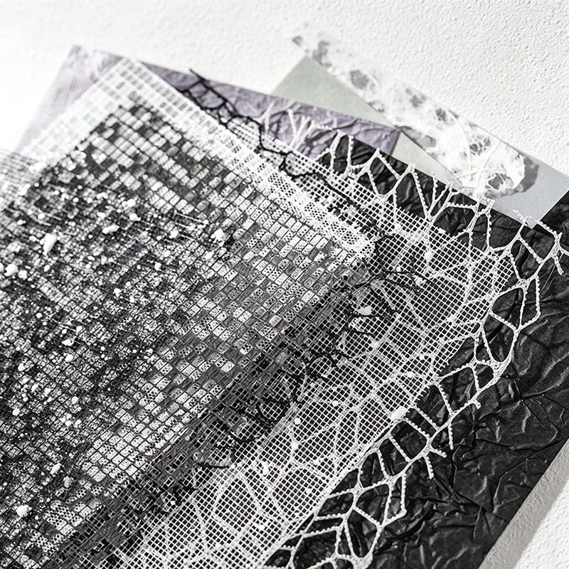 CouldNook Mesh Paper Material Kit - Vintage Collage Backgrounds