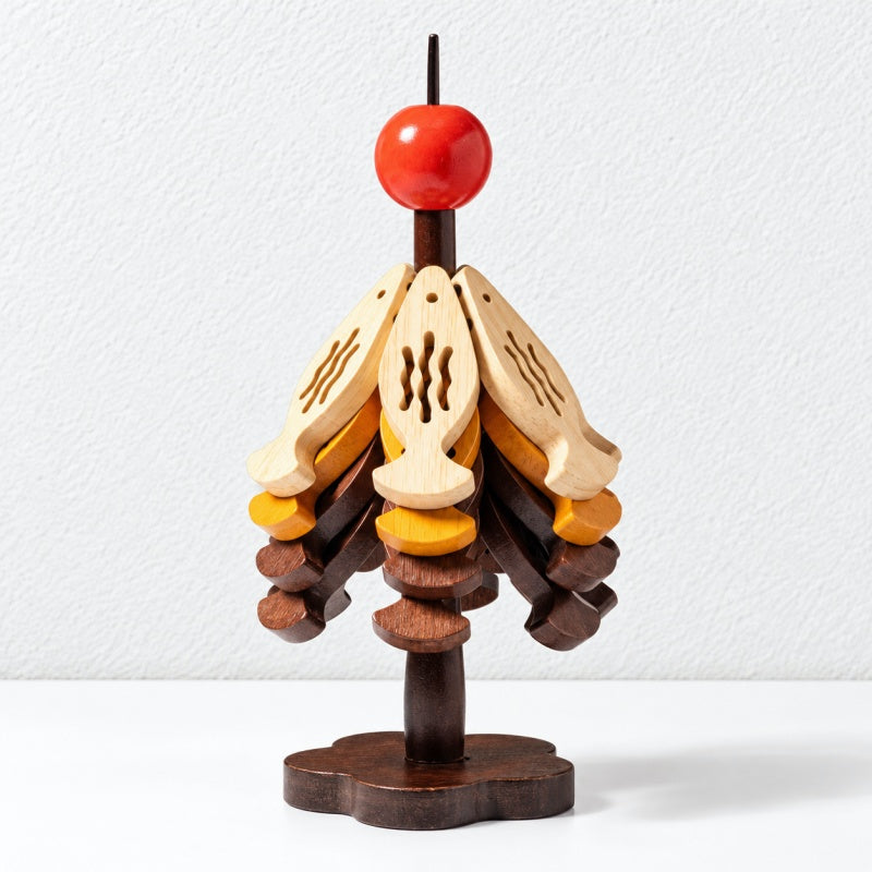 CouldNook Tree Trivet - Folding Fish Shapes and Tiered Storage