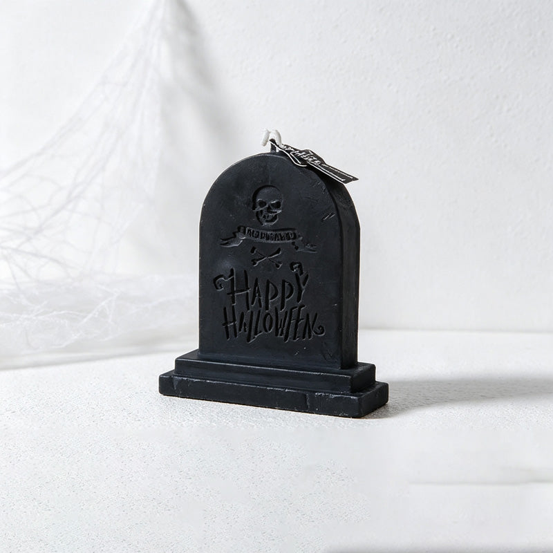 CouldNook Assorted Halloween Scented Candle‑Novelty Pumpkin Skull Tombstone Decor