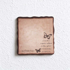 CouldNook Aged Letter Sticky Notes - Darkened Borders And Botanical Details