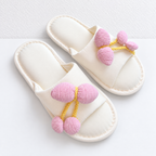 CouldNook Cherry Slide Slippers - Five Colorful Fabric Options