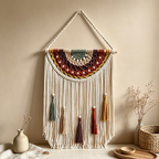CouldNook Colorful Macrame Wall Hanging - Layered Tassel Design
