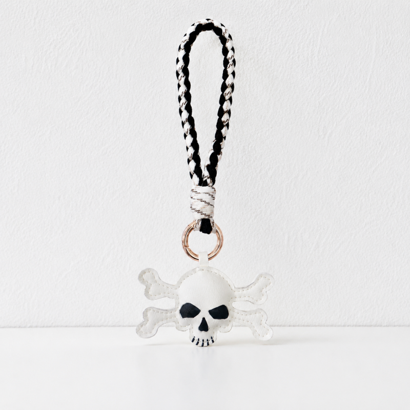 CouldNook Halloween Keychain Charm - Beaded Loops and Rope Motifs