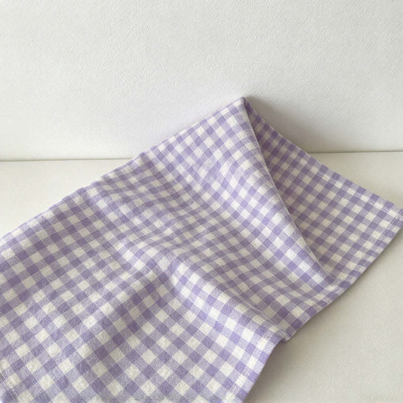 CouldNook Plaid Fabric Table Napkin - Woven-Look Checks And Sewn Label