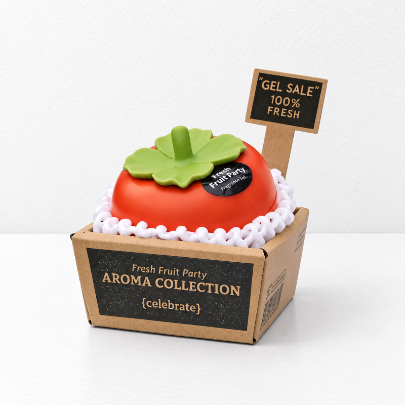 CouldNook Persimmon Gel Air Freshener - Scalloped Leaf Crown