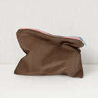 CouldNook Grid Color‑Block Zipper Pouch‑Macaron Portable Toiletry Storage Bag