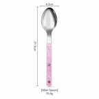Riveted Table Utensil - Marbled Grips for Dining and Serving