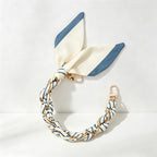 CouldNook Coastal Print Scarf Phone Wrist Strap - Chain Links