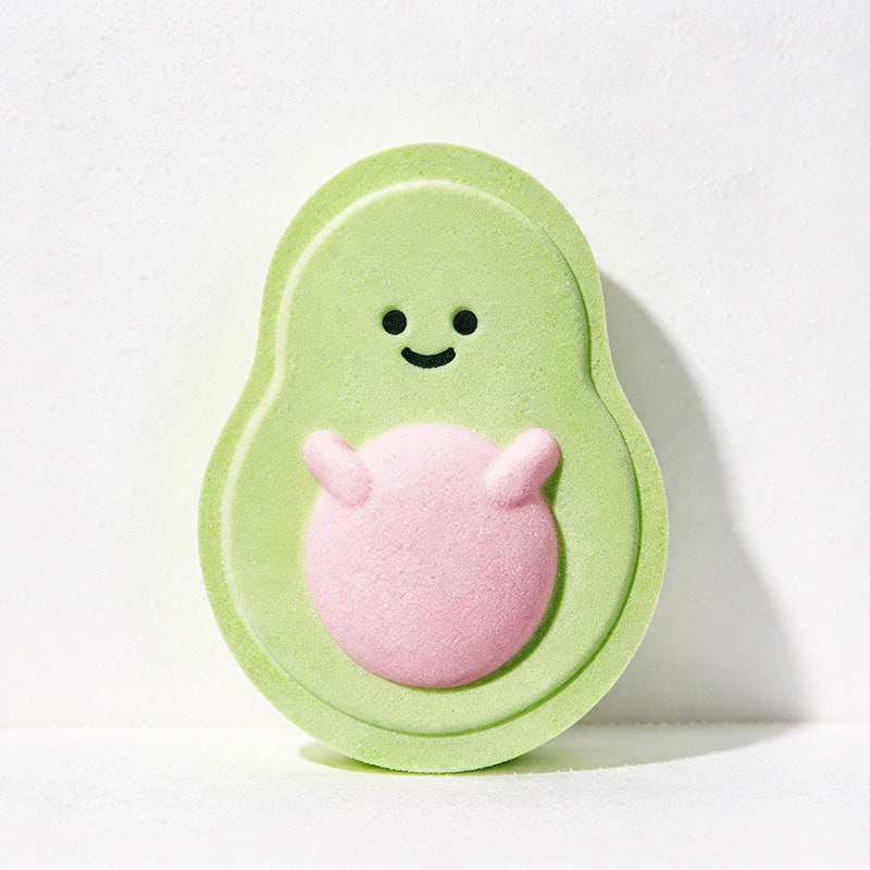 CouldNook Fruit Bath Bomb - Colorful Molded Shapes and Textured Details