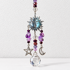 CouldNook Celestial Suncatcher - Sun Moon Star Charms