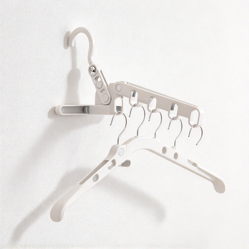 CouldNook Folding Hanger Organizer - Five Slots and Rotating Upper Hook