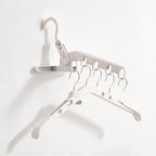 CouldNook Folding Hanger Organizer - Five Slots and Rotating Upper Hook