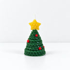 CouldNook Knitted Look Christmas Candle - Tree Hat Collection