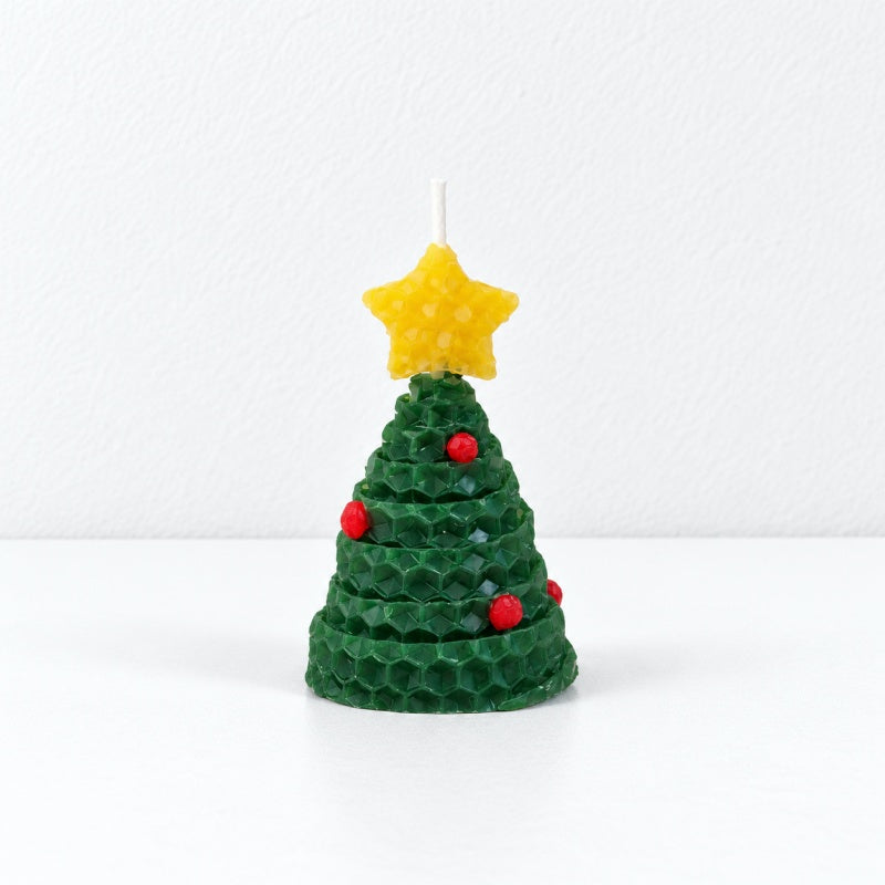 CouldNook Knitted Look Christmas Candle - Tree Hat Collection