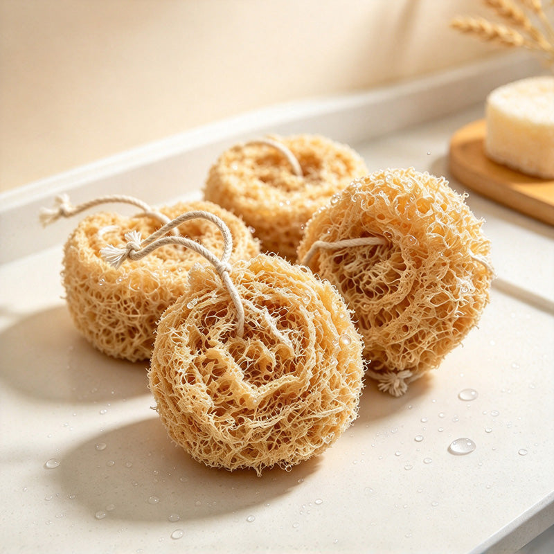 CouldNook Loofah Cleaning Ball - Coiled Fiber Scrubber