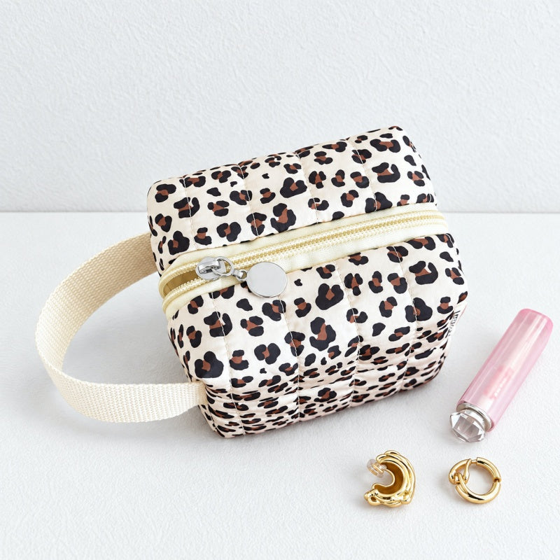 CouldNook Loop Handle Makeup Pouch - Patterned Square Body