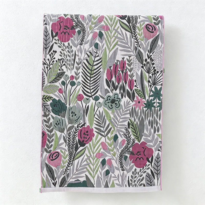 CouldNook Cotton Gauze Towel - Floral Animal and Paisley Prints