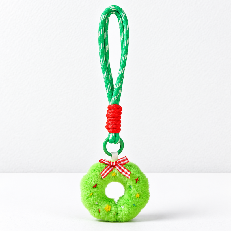 CouldNook Christmas Plush Charm - Festive Characters and Wrapped Cord Loops
