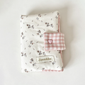 CloudNook Floral Fabric Book Sleeve‑Button Notebook Cover