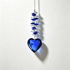 CouldNook Heart Suncatcher - Pendant Colors And Spiral Bead Arrangement