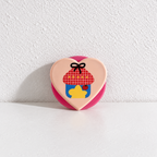CouldNook Heart Magnetic Phone Stand - Printed Acrylic Face and Pop-Out Support