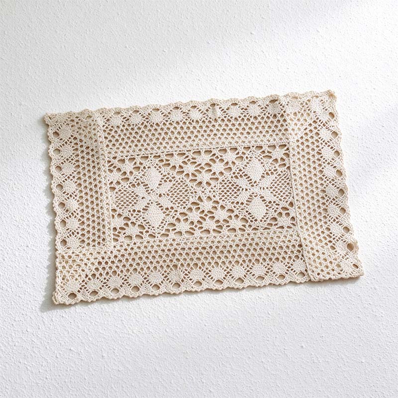 CouldNook Crochet Placemat - Openwork Patterns and Decorative Edge Variations
