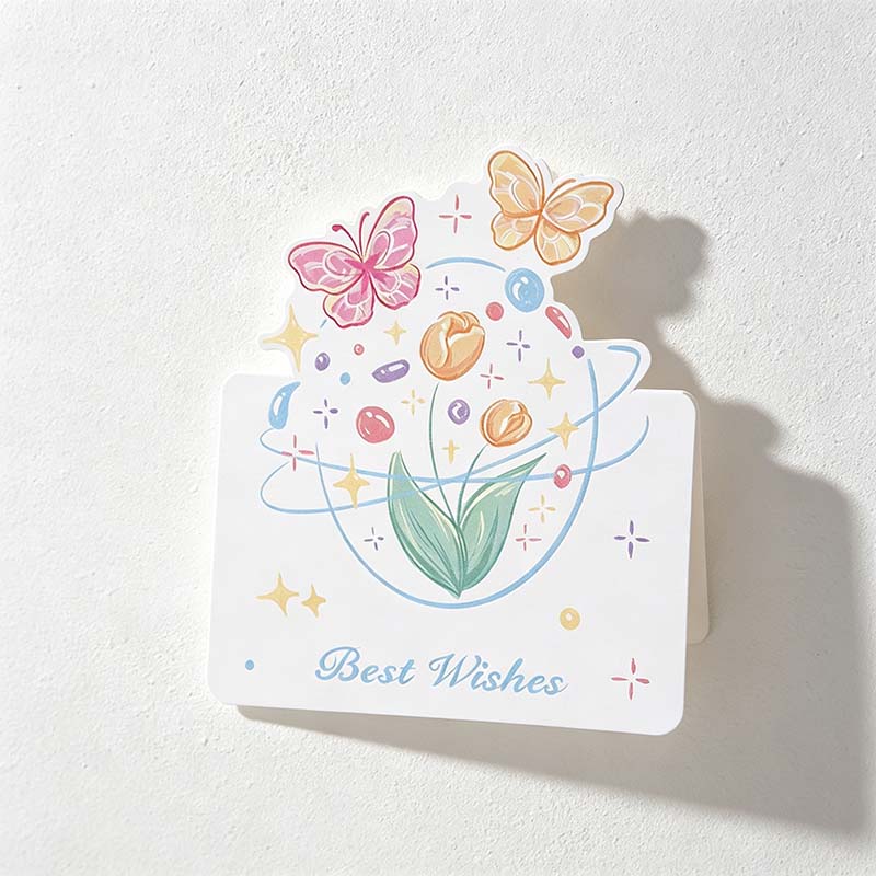 CouldNook Floral Greeting Card - Romantic Motifs In Soft Illustrated Colors